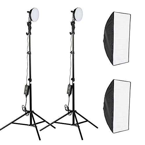 PMS LED Softbox 2 x 50x70cm - Ventana de Luz para fotografía: iluminación continua