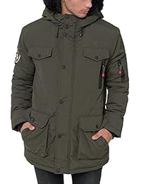 Geographical Norway Coquin, Chaqueta Bomber para Hombre, Verde (Kaki Militaire), X-Large (Tamaño del Fabricante:XL)