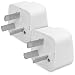 Produktbild kwmobile 2X Reiseadapter Australien Typ-I - Reise Adapter zu Typ I Steckdose in z.B. Australien Neuseeland China - Stromadapter Urlaub Weiß