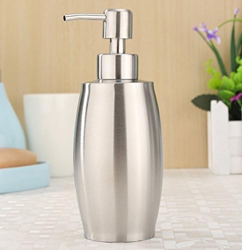 350ml Stainless Steel Liquid Soap Lotion Dispenser Pump for Kitchen Bathroom Office Sanitizer Shampoo With Brass Pump