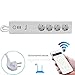 Produktbild D.ragon Intelligente WLAN Sprachsteuerung Steck dosenleiste, mit 4 AC Ausgängen, 2 USB, Smart Echo Sprachsteuerung, App Fernbedienung, Weiß