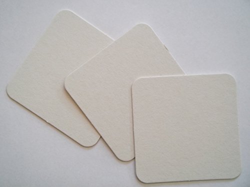 Bierdeckel Rohlinge aus Original Bierfilz 9,3 x 9,3 cm, 1,4 mm stark (100 Stück)