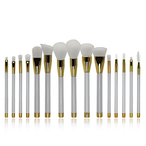 Preisvergleich Produktbild Vovotrade 15PCS kosmetische Verfassungs Bürsten Augenschminke Bürste_Weiß