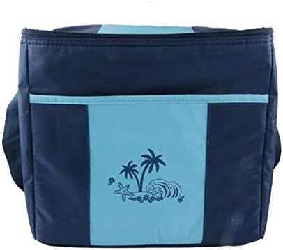 (14L) 29.5X18X27cm blue heated lunch box food warmer container cold lunch bag portable camp kitchen box Wine Fridges bag with shoulder strap