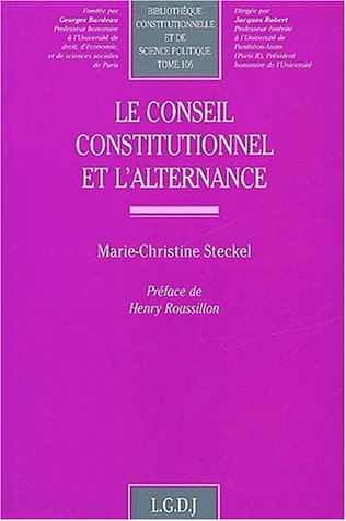 Le conseil constitutionnel et l'alternance Le conseil constitutionnel et l'alternance