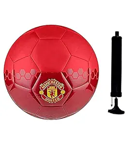 Z Stock PU Football with Pump, Size 5 (Multicolour)