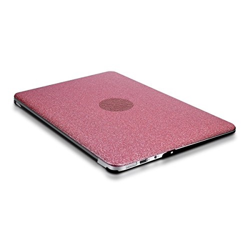 kwmobile Hardcase Laptop Hülle für Apple MacBook Air 13″ (ab Mitte 2011) – Glitzer Design Rosegold dünne gummierte Schutzhülle Cover Case Tasche - 9