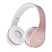 Price comparison product image Andoer Bluetooth Headphone Wireless Stereo Bluetooth 3.0 Headset 3.5mm Wired Earphone MP3 Player TF Card FM Radio Hands-free w/ Mic Black Rose Gold for Smartphone Note 6 5 Laptop Notebook