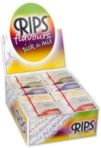 MONTCHERRY Brand Tips & 3 RIPS Pick N Mix Rolling Papers All DIFFRENT Flavors Combo by Trendz