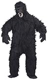 Smiffys, Herren Gorilla Kostüm, Bodysuit, Maske, Hände und Füße, One Size, 23907