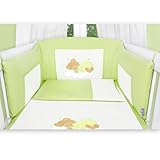 Babyzimmer Felix in akaziengrau 21 tlg. mit 3 türigem Kl. Sleeping Bear grün - 6