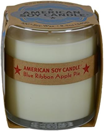 American Soy Candle Blue Ribbon Apple Pie All Natural 100% Soy Wax Candle