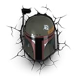 Star Wars Boba Fett Light FX LED Kinderlampe -Nachtlicht für kinder mit automatische Abschaltung und wandaufkleber