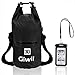 Produktbild Giwil 10L 20L 30L Trockentasche Dry Bag Wasserdichter Sack Wasserfester Packsack Wasserdichte Trockentasche Trockenbeutel zum Bootfahren Wandern Kajaken Kanufahren Angeln Schwimmen Skifahren Snowboarden mit wasserdichter Handyhülle Schwarz