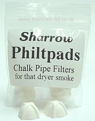 Sharrow Philtpads Highly Absorbent White Chalk Filters For Dry Tobacco Pipe Filter Smoke