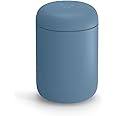 Fellow Carter Move Travel Mug - Wide Mouth Vacuum-Insulated Stainless Steel Coffee and Tea Tumbler with Ceramic Interior, Dusk Blue, 12 oz Cup