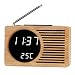 Produktbild Magic Sea Digital Wecker/Bambus Holz LED Uhr FM Radio Elektronische Wecker Temperaturanzeige
