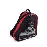 bolsa ✿✿Skate es lo suficientemente grande como para llevar un par de patines de hielo, patines de ruedas, o patines en línea.