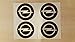 Produktbild 4 x 55 mm Durchmesser OPEL Rad Mitte Kappen Aufkleber Self Adhesive Emblem Decals Billig