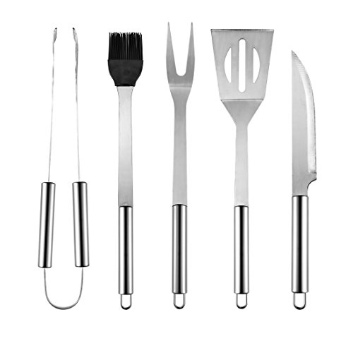 Grillbesteck Set Grillset Profi-Grillbesteck aus rostfreiem Edelstahl mit Tragetasche-Von QMQ - 2