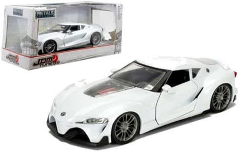 JADA 1:24 SCALE DIECAST MODEL W/B METALS JDM TUNERS TOYOTA FT-1 CONCEPT WHITE 98780