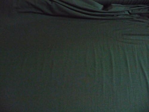 Jersey Fabric By the Yard, Viscose, elastan, Fir Green, comfortably