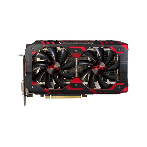 PowerColor AMD ATI Radeon PCI-E RX 580 Red Devil 8 GB DDR5 HDMI/3x Graphics Card - Grey