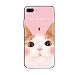 Produktbild iPhone 7/7 plus / 8/8 plus Hülle, Nette Katze TPU Gummi Weiches flexibles Silikon mit PC Rückseite Einzigartiges kühles reizendes Geschenk Kitty-Mobiltelefon-Abdeckung für Apple iPhone 7 iPhone 7 plus (Pink Katze-Iphone 7 plus / 8 plus)