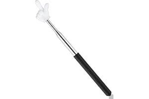 TPZORJX Puntatore Telescopico per Insegnanti Allungabile Mano Bastone Puntatore Mini Bastone Retrattile per Insegnanti Puntatore Dito per Insegnanti in Classe Ausili per Insegnanti (Nero)