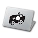 Produktbild Mcbazel Laptop Vinyl Aufkleber Aufkleber Abnehmbarer Muster Mode Macbook Aufkleber, Anti-Scratch Decal Vinyl Aufkleber Skin Cover f¨¹r Macbook Air / Pro / Retina Laptop 13 "-Kleiner Bus