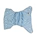EOZY 1pc Reusable Washable Baby Infant Toddler Soft Cloth Diaper Nappy Covers Adjustable Babies Newborn Weighing 3-13kg Pale Blue