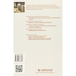 Elaboración de soluciones constructivas y preparación de muebles. mamr0408 - instalación de muebles