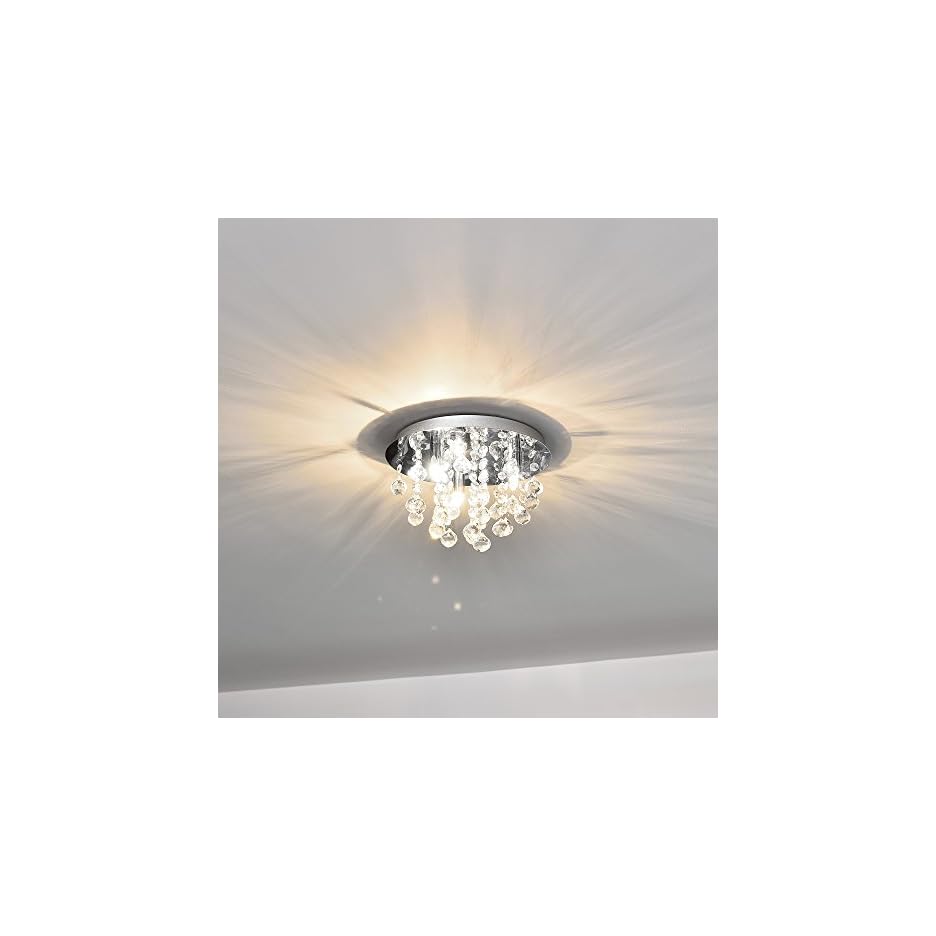 Lüster Deckenlampe - - Modernes Design: Kron-leuchter aus Chrom, Metall