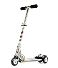 Basra Heavy Metallic Big Size 3 Wheel Height Adjustable Scooter for Kids - Silver