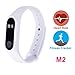 Produktbild Fitness Armbänder mit Pulsmesser - Bluetooth 4.0 Mi Brand 2 Smart Fitness Tracker mit Herzfrequenz Herren, Aktivitätstracker, Schrittzähler,Schlaf-Monitor,Wasserdicht IP67 Fitnessarmband, Anrufen / SMS, finden Telefon für Android iOS 8.0 (Weiß)
