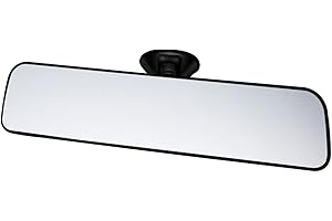 Zelbuck Rétroviseur de Voiture Universel Intérieur de Voiture Rétroviseur Conduite Accompagnée Miroir de Voiture pour Bébé Rétroviseur Intérieur de Panoramique pour Voitures Camions SUV - 290 x 60 mm