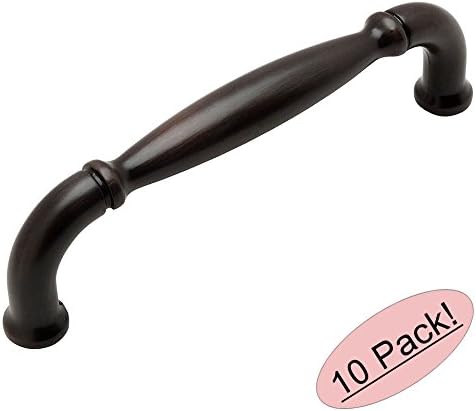 Cosmas 9508ORB Oil Rubbed Bronze Cabinet Hardware Country Style Handle Pull - 3-3/4" Inch (96mm) Hole Centers - 10 Pack