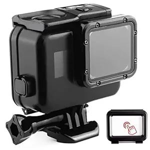 first2savvv 30 m Touch Screen Back Door Waterproof Housing Diving Swimming Protective Cover for GOPRO Hero7 Black Hero 6 Hero 5 Action Camera