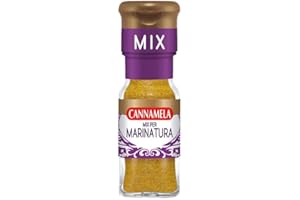 Cannamela - Linea Oro Mix, Miscela per Marinatura, Confezione da 15g. Mix di spezie con Rosmarino, Salvia, Aglio, Maggiorana, Pepe nero, Paprika, Menta, Alloro