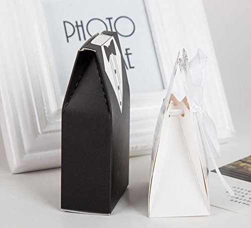 SUMERSHA Süßigkeiten Schachtel Hochzeitskasten Bonbons Schachtel für Hochzeit 100 Stk. - 3