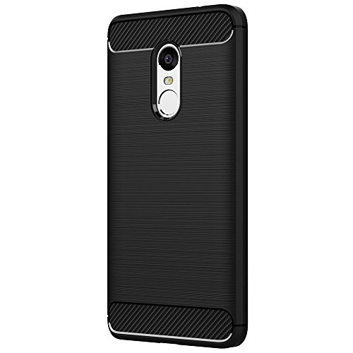 Funda Xiaomi Redmi Note 4   Xiaomi Redmi Note 4X  iVoler Negro S  per TPU Silicona Carcasa Fundas Protectora con Shock- Absorci  n y Dise  o de Fibra de Carbon Para Xiaomi Redmi Note 4   Xiaomi Redmi Note 4X