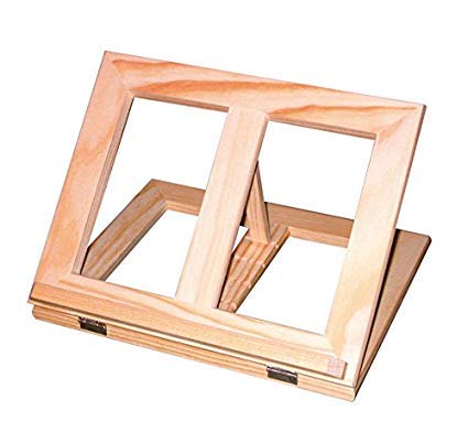 Fancyus Wooden Adjustable Book Stand Cookbook Holder Reading Desk