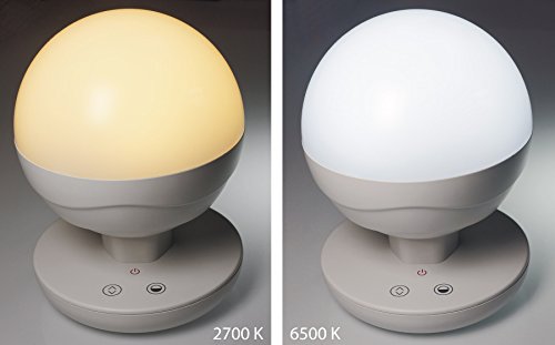 FeinTech LTL00200 Portable LED-Lampe mit Akku USB Lichtfarbe warmweiß bis kaltweiß dimmbar 200 lm weiß - 3