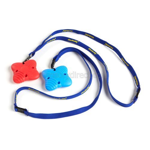 Chewbuddy Tiramorsi dalla superficie ruvida per autismo e persone con bisogni speciali, confezione da 2 pezzi