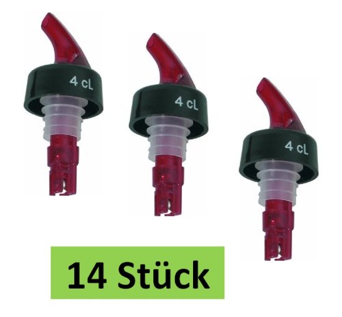 Spirituosen-Dosierer 4 cl - 14 Stück