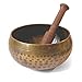 Produktbild Große Mountain von Hand gehämmert Nepal Messing Tibetische Klangschale & Stick – für Heilung/Meditation/Cleansing/Feng Shui/Dekoration – Versandkostenfrei – Fair Trade