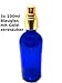 Produktbild 3 x Blau Glas Sprüh Flasche 100 ml mit goldenem Pumpsprühkopf Zerstäuber zum Befüllen z.B. mit Energie-Wasser als Raumspray oder zu kosmetischen Zwecken, Befeuchtung. Blauglas