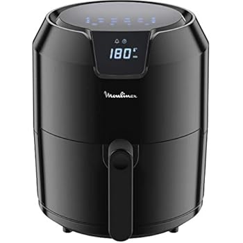 Grundig FRY 7320 - Friggitrice ad aria calda, capacità 7,6 l, 1750 W, display touch, ampia finestra di visualizzazione, regolazione della temperatura e dell'ora, rivestimento antiaderente, cestello