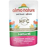Almo Nature Classic Katzenfutter Huhn und Lachs, 24er Pack (24 x 55 g)