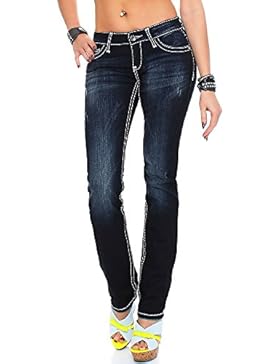 Cipo & Baxx Damen Jeans Hose CBW-231 Straight-Cut